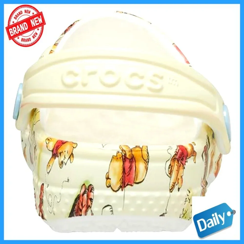 Infant Clogs Baby Shoes Winnie The Pooh Design 2-3 Size
